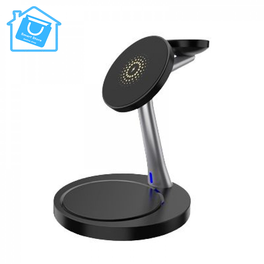 3 IN 1 MAGNETIC WIRELESS CHARGER STATION CHARGE MAGNETIC MAGSAFE 15W - Image 4