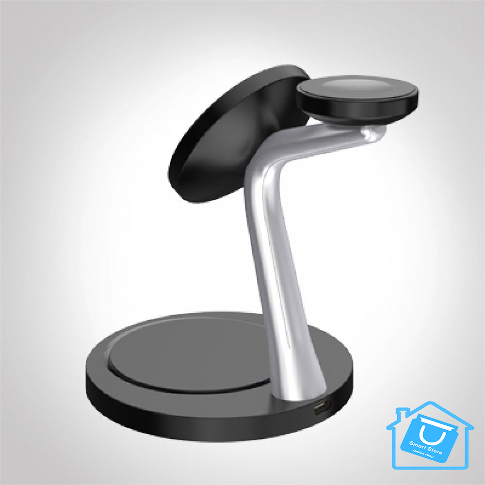 3 IN 1 MAGNETIC WIRELESS CHARGER STATION CHARGE MAGNETIC MAGSAFE 15W - Image 2