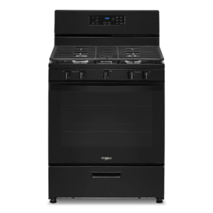 Whirlpool 30-in 4 Burners 5.1-cu ft Freestanding Gas Range in. Black