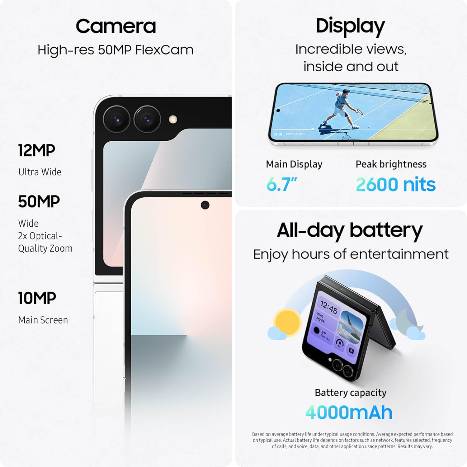 Samsung Galaxy Z Flip7 FE Cell Phone, 256GB - Image 4